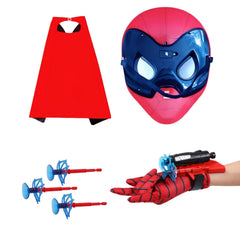 Ronolezety superhero gloves shown in use for confident dress-up