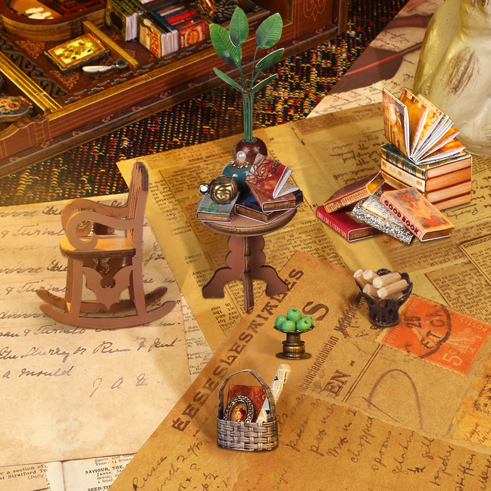 RONSTONE Booknook Creativity LED-lit interior creates warm ambience at night