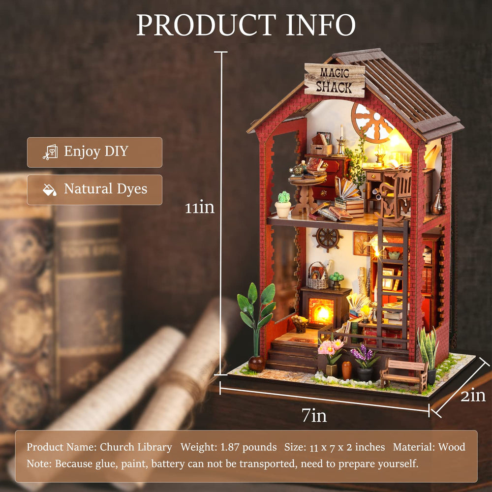 RONSTONE Booknook Creativity night glow emphasizes cozy reading nook