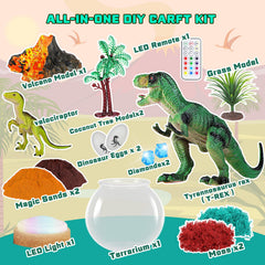 RONSTONE dinosaur terrarium gift-ready packaging showcases ideal Christmas or birthday present.