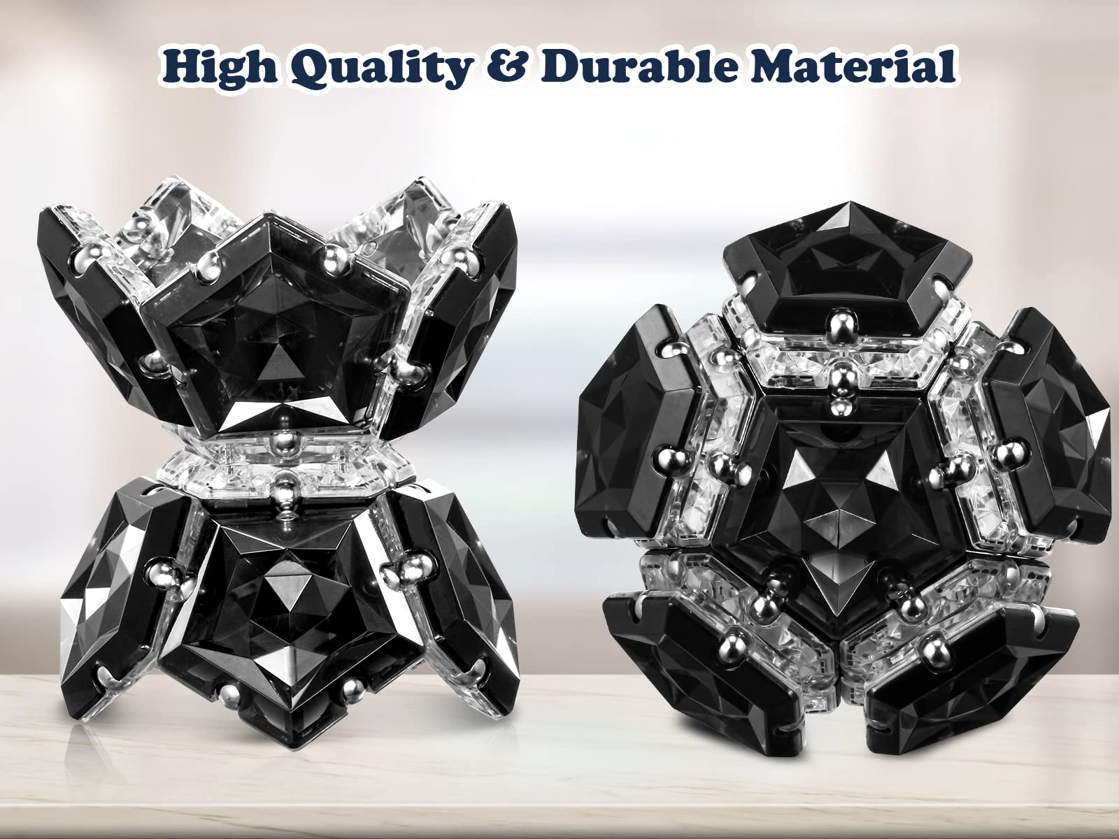 RoomyRoc Magnasphere 3D art forms showcase kaleidoscopic shapes