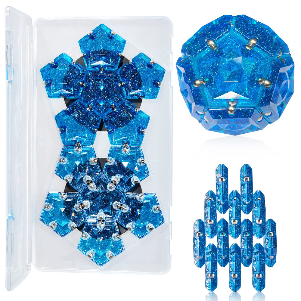 RoomyRoc Magnasphere crystal-diamond-blue panel glitters in sunlight, inviting immersive visual play
