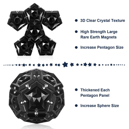 RoomyRoc Magnasphere crystal panel detail highlights tactile surface