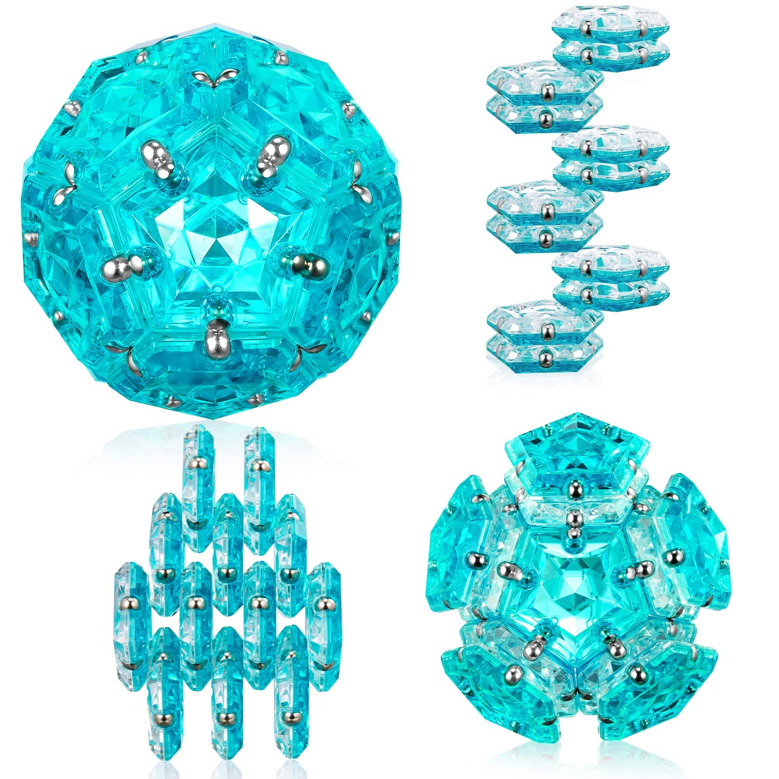 RoomyRoc Magnasphere pentagon pieces assembly for creative thinking and tactile exploration