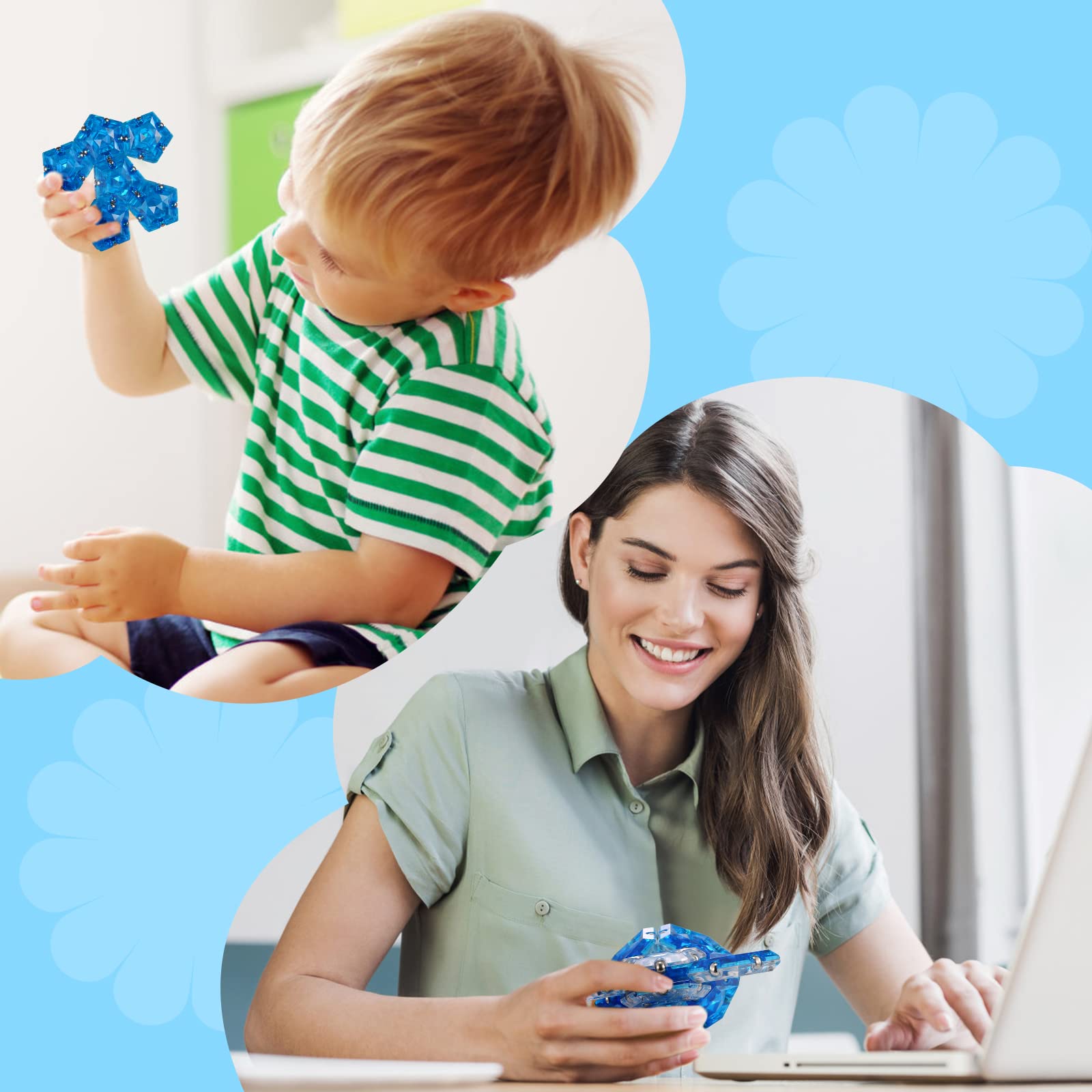 RoomyRoc fidget toy supports stress-relief-inspired focus exercises at work.