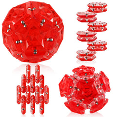 RoomyRoc Magnetic Fidget Sphere pentagon assembly demonstrates versatile shapes for focus and creativity