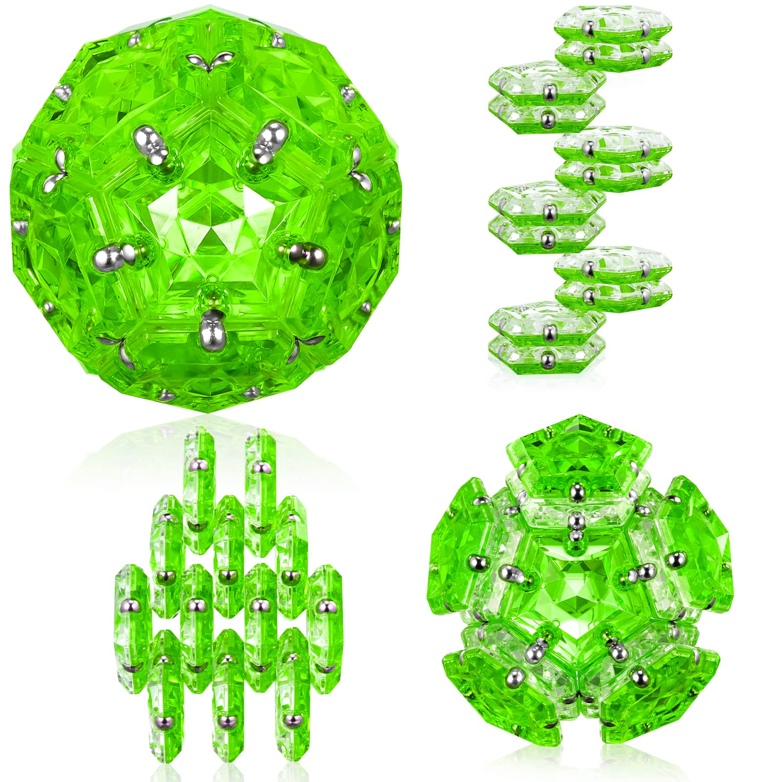 RoomyRoc Magnetic Fidget Sphere: pentagon plates for tactile focus and creative exploration.
