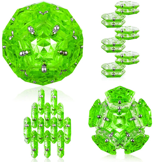 RoomyRoc Magnetic Fidget Sphere: pentagon plates for tactile focus and creative exploration.