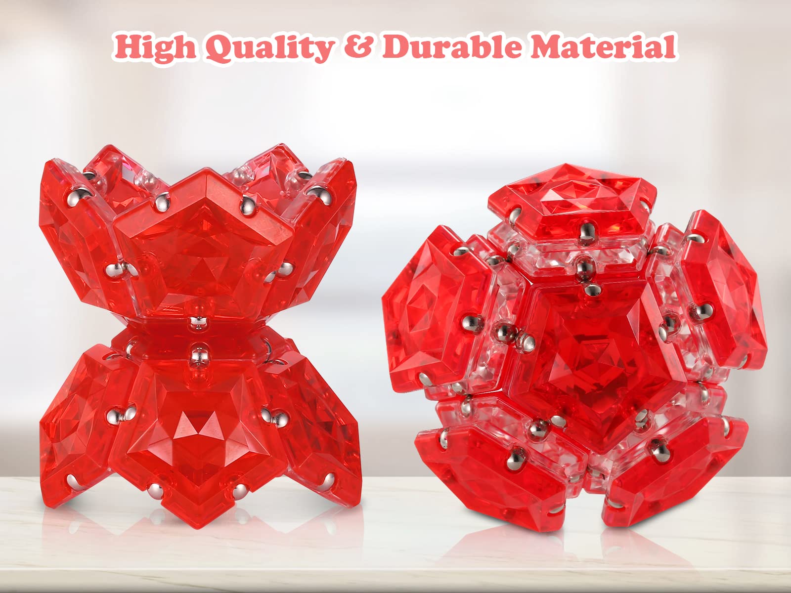RoomyRoc Smooth surface magnetic puzzle fosters satisfying clicks and creative manipulation