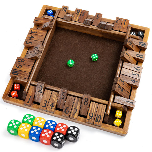 Ropoda 12x12-inch wooden board ready for family game night.