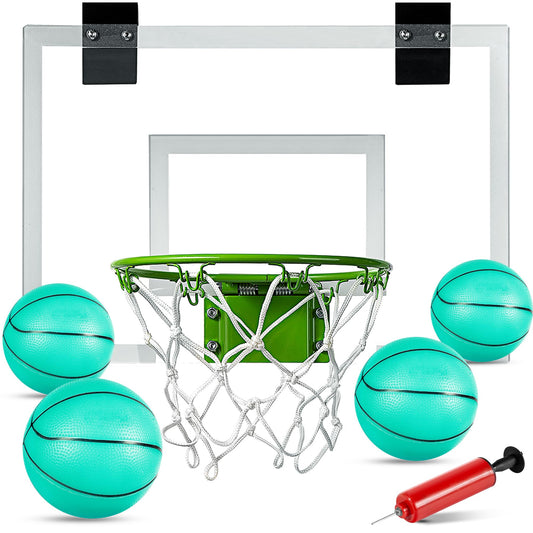 ROPODA mini basketball hoop glow backboard at night enhances indoor play