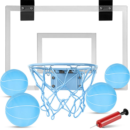 ropoda glow-in-the-dark mini basketball hoop highlights night play
