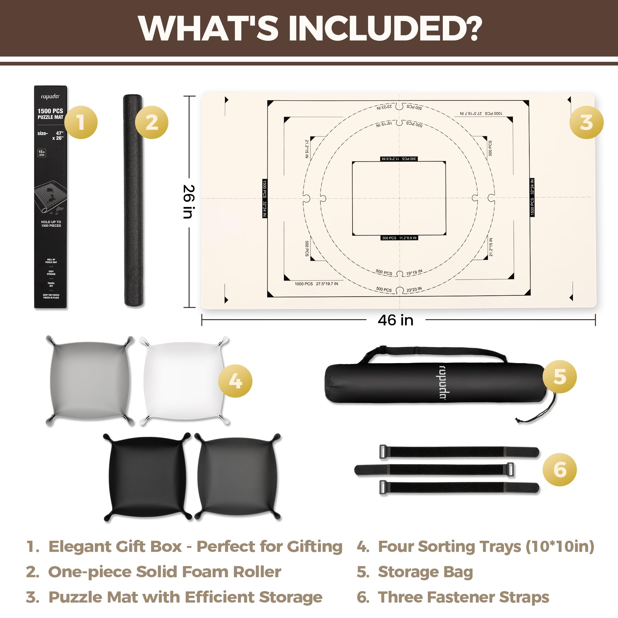 Ropoda carry bag with strap for effortless travel