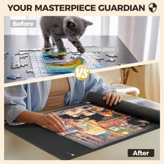 Ropoda 1500-piece puzzle mat area measures 26 by 46 inches