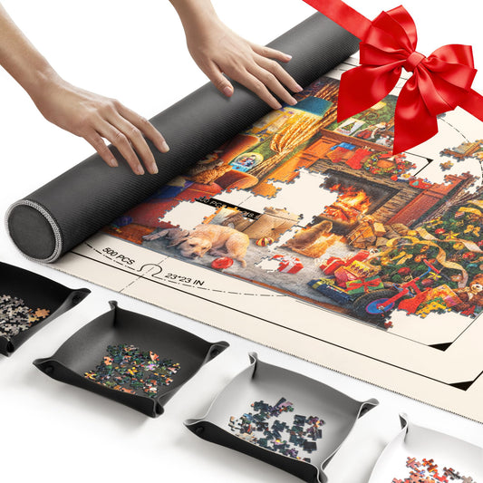 Ropoda puzzle mat roll-up shows compact storage for easy setup