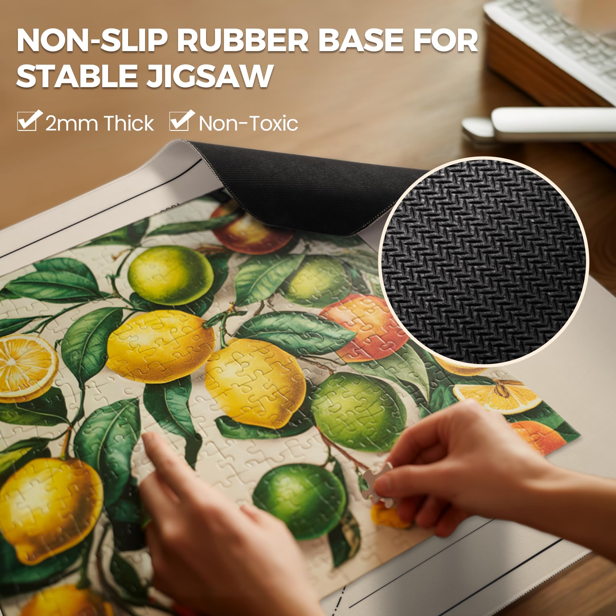Ropoda puzzle mat smooth surface facilitates quick placement