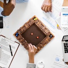 Ropoda shut-the-box rules card outlines classic gameplay.