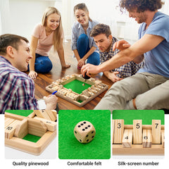 Ropoda wooden shut the box dice, add excitement to informal rounds and skill-building.