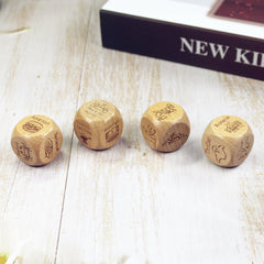 RORTUSAT date night dice pattern detail with clear engravings.