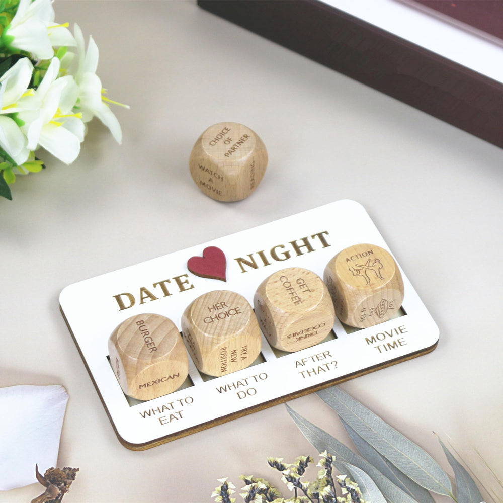 RORTUSAT Date Night Dice travel-friendly design fits in a small bag.