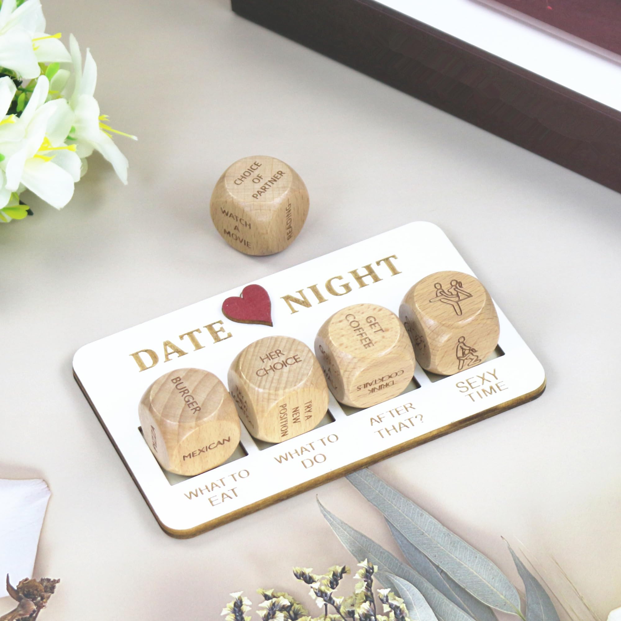 RORTUSAT square-design dice are compact and stylish for home or travel.