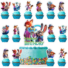 Rosdeer Zootopia 2 cake topper center adds a vibrant focal point to celebrations.