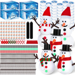 RoseFog Christmas clay pieces for snowman crafts, soft, kid-friendly materials for creative play.