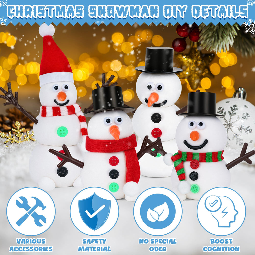 RoseFog snowman face parts allow playful expression through simple assembly