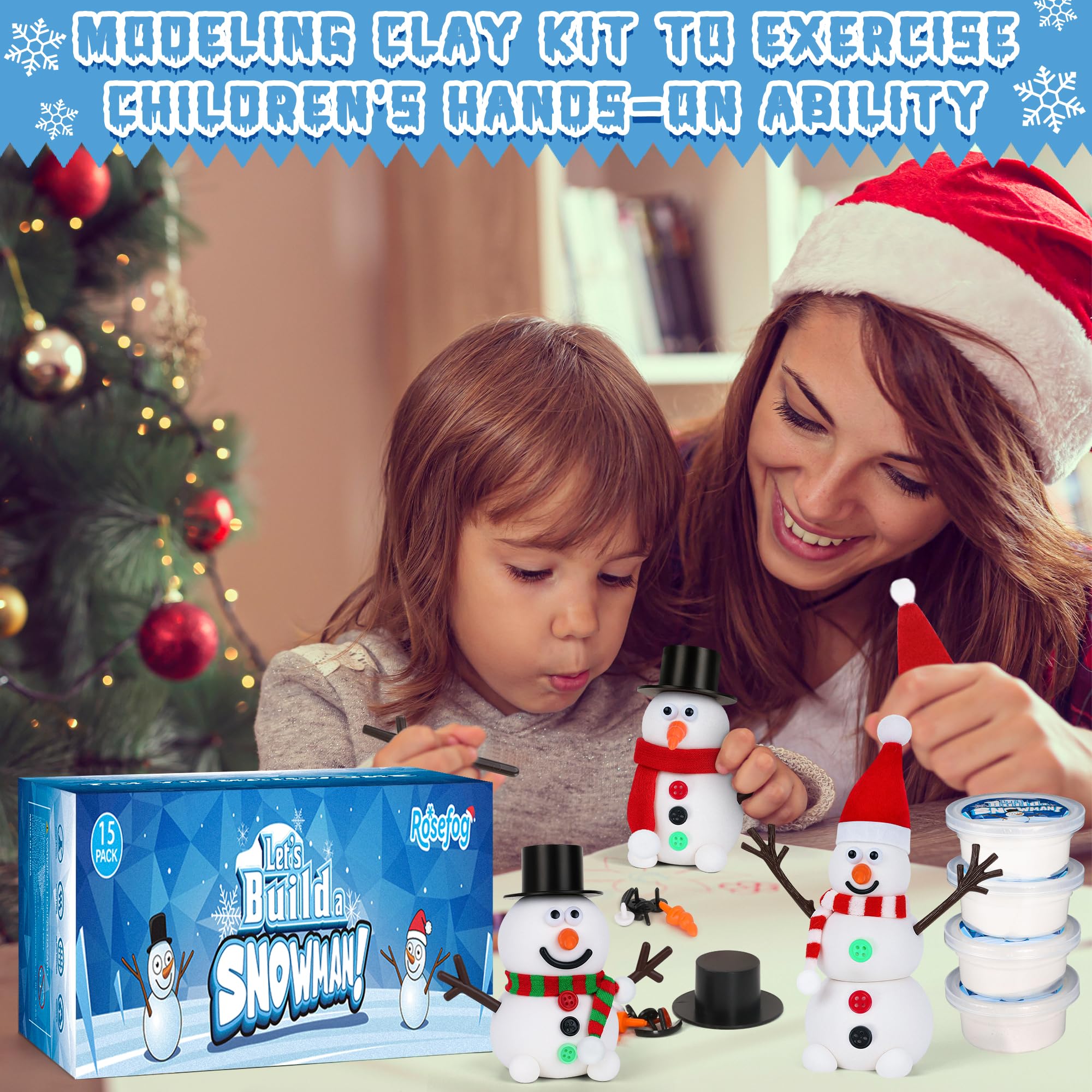 RoseFog snowman noses create friendly faces for classroom or family art.