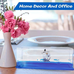 ROSSOM resin icebergs inside create realistic scene without sunlight exposure risks.