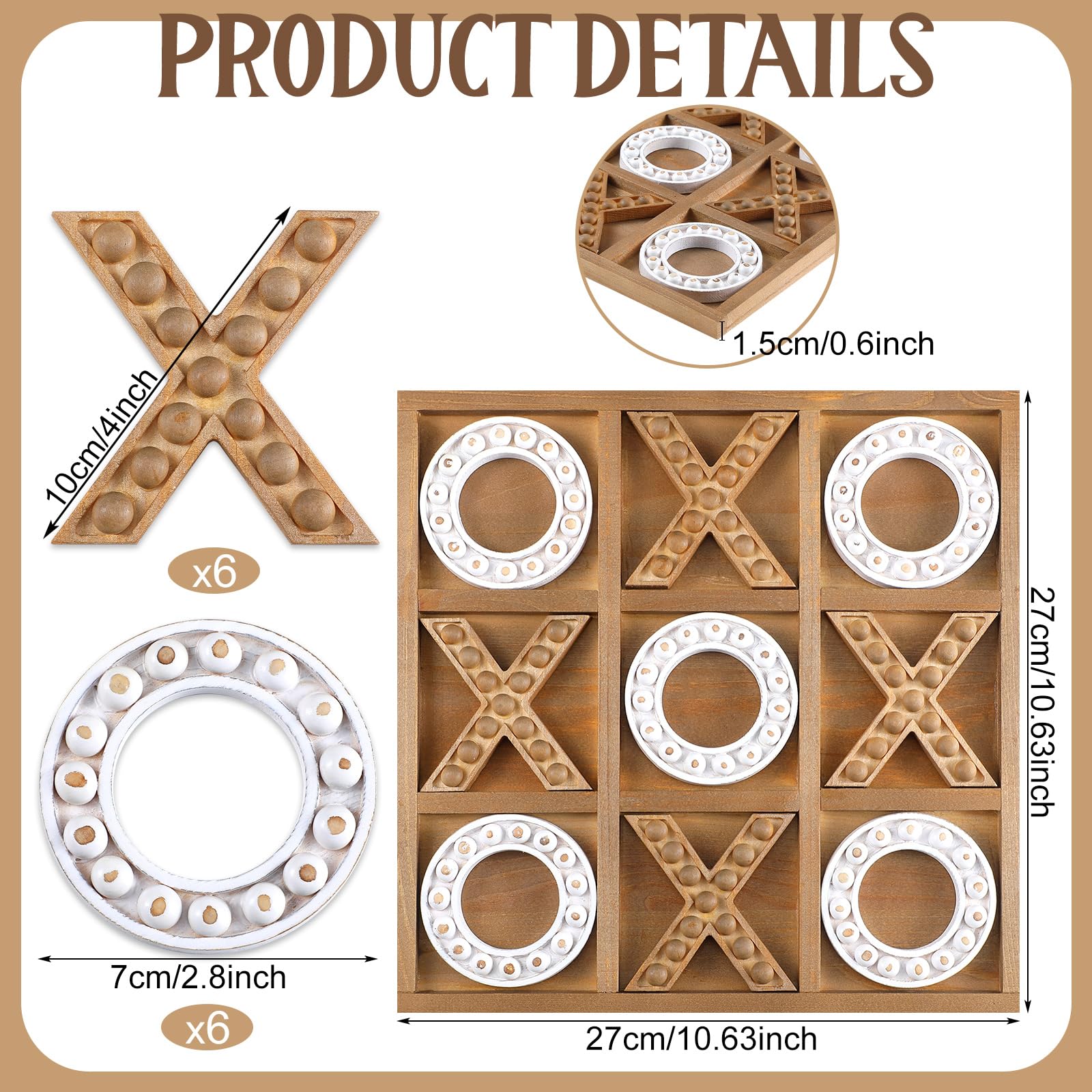 Rotatingpals Tic Tac Toe X and O pieces ready for engaging matches