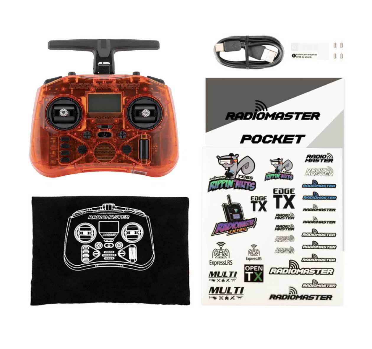 RotorLogic RadioMaster Pocket 18650 compatibility enables long sessions.