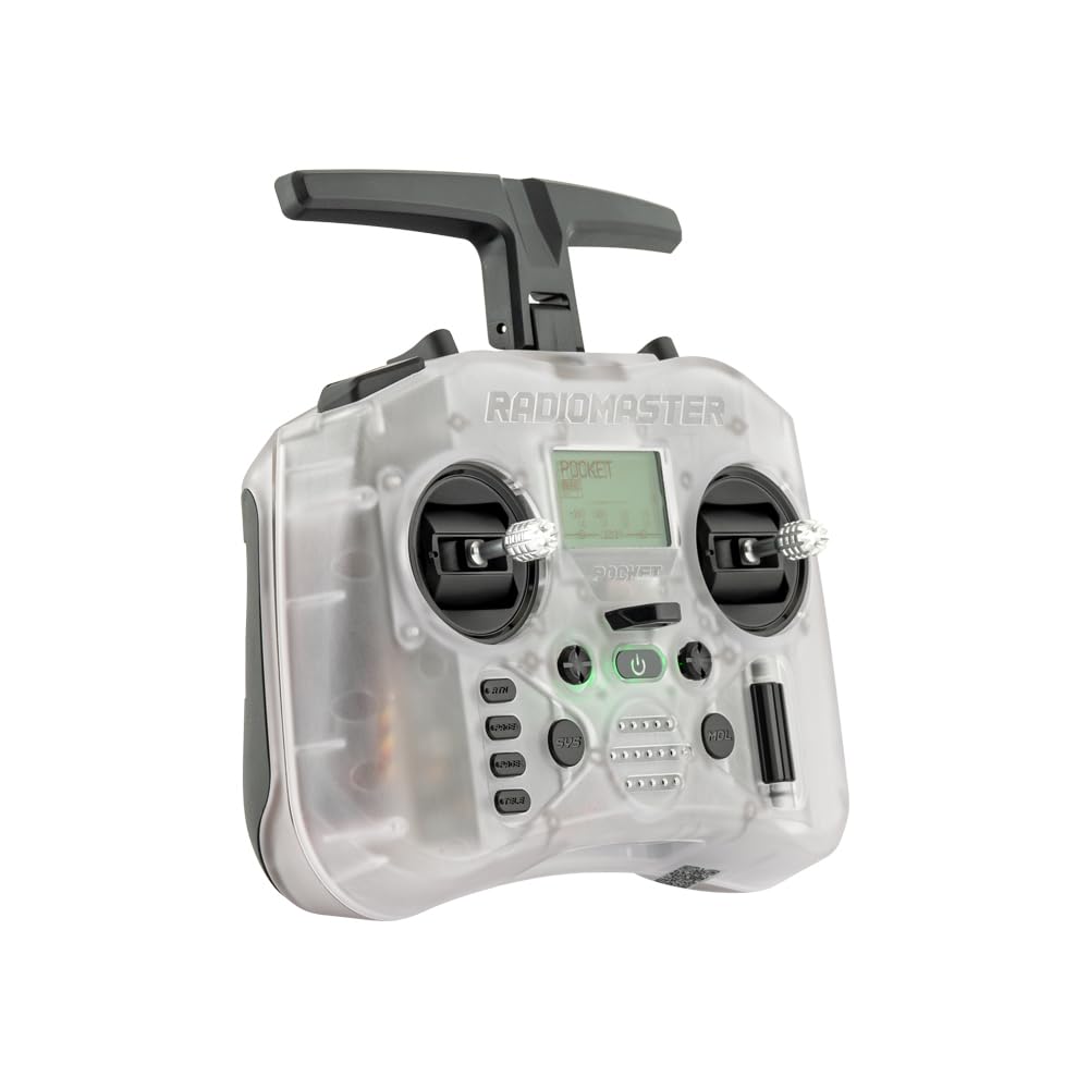 RotorLogic RadioMaster Pocket hall-effect gimbals deliver smooth, precise control.