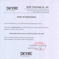 RotorLogic SKYRC iMAX B6AC V2 charger rear view shows dual power input for flexible operation