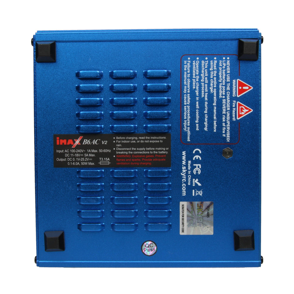 RotorLogic SKYRC iMAX B6AC V2 top vent detail for heat management