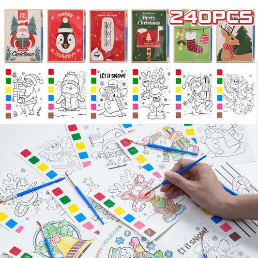 Rotu watercolor painting sheets provide mess-free coloring for kids.