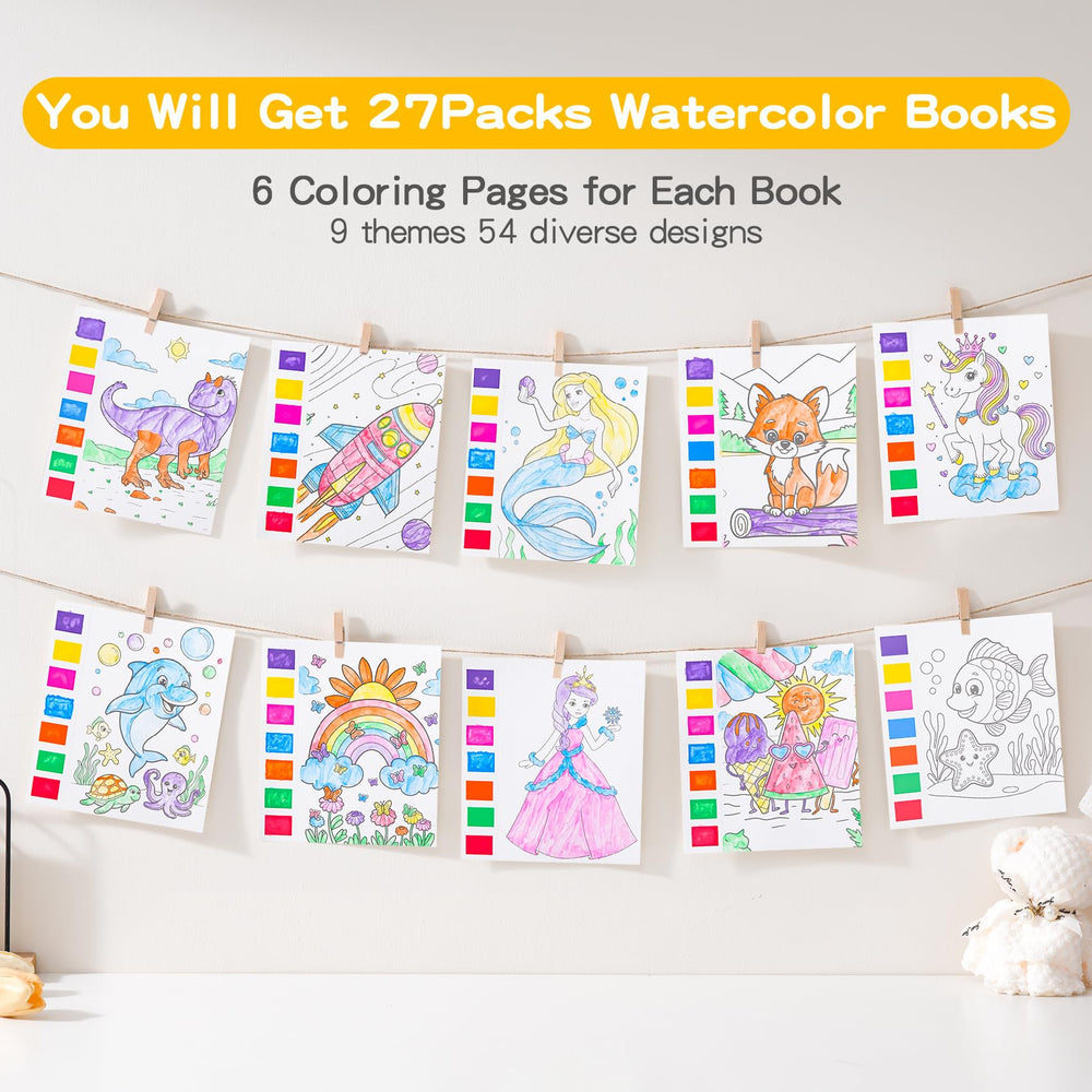 Rotu nine-theme coloring books showcasing vibrant designs for creative play