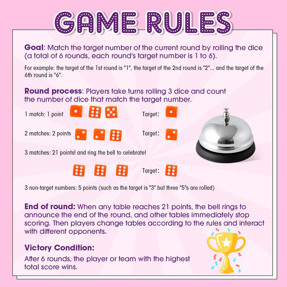 RoundFunny bunco group-play setup ready for multiple teams.