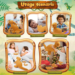 RoundFunny nugget pillow close-up shows a zippered belly for easy care