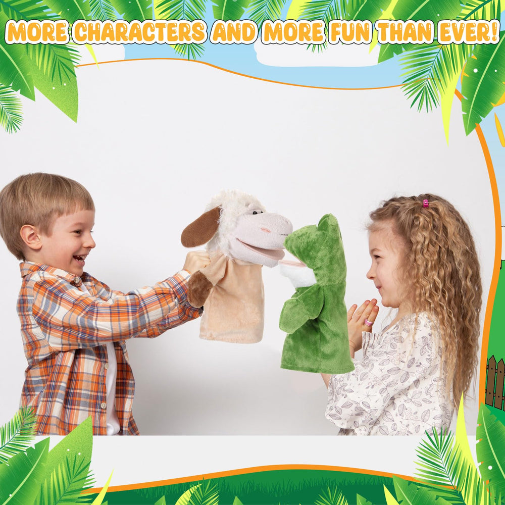 RoundFunny puppets set storytime collection for group storytelling.