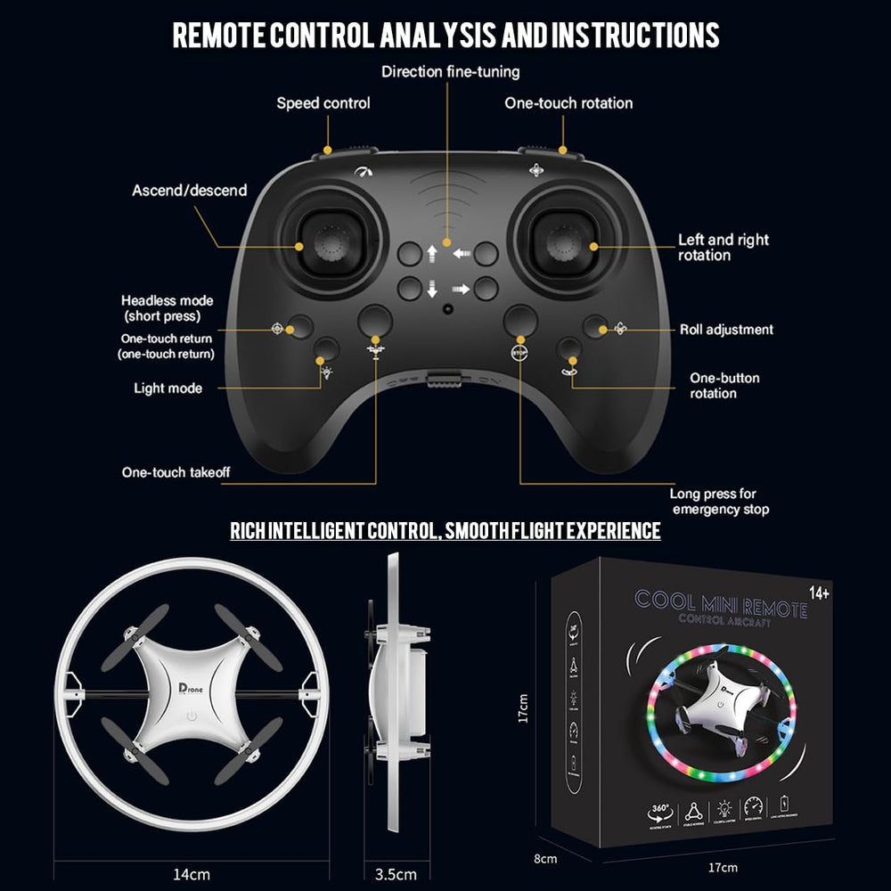 ROUSKY beginner-friendly remote control setup for easy learning.