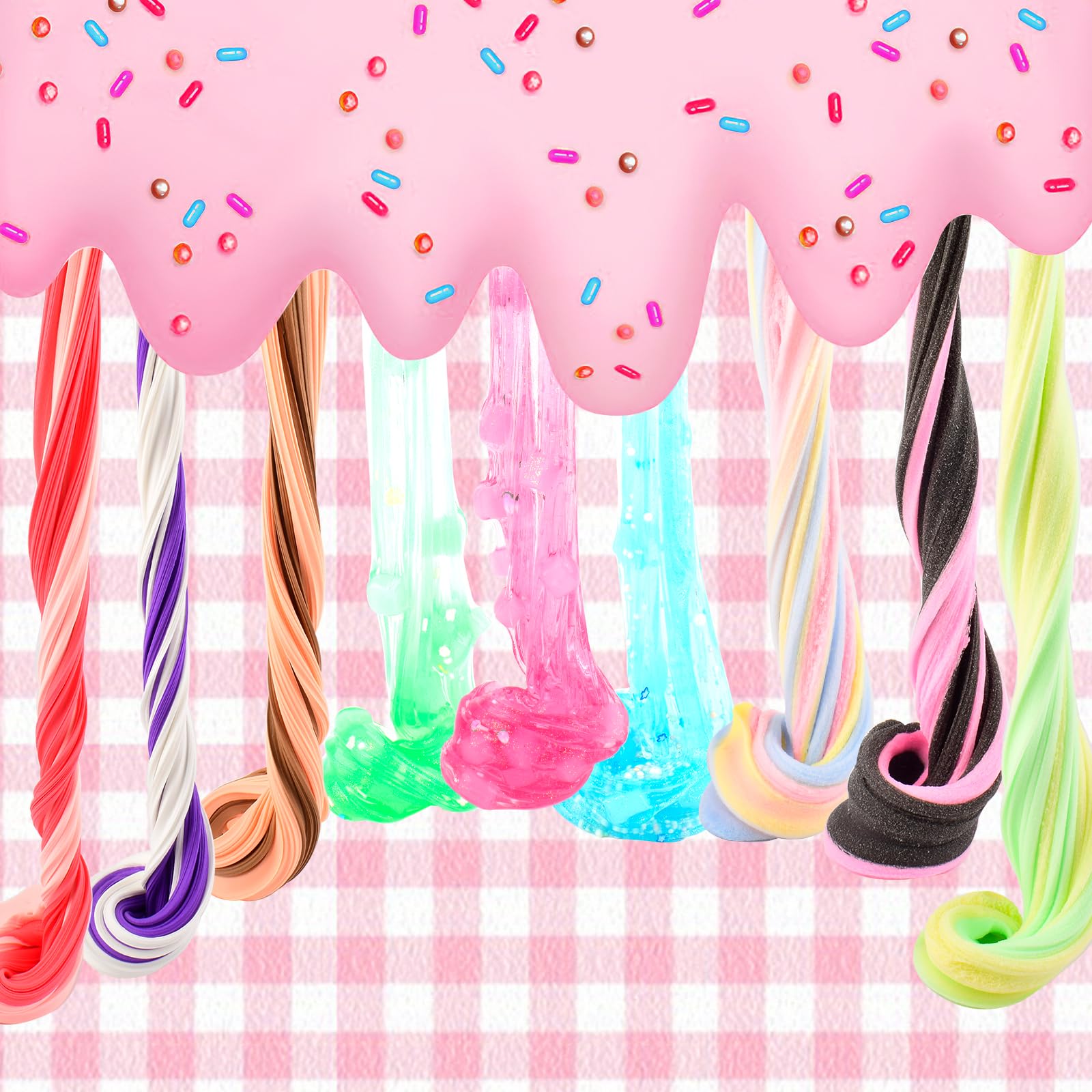 Rowecvce mess-free slime play shot emphasizing easy cleanup