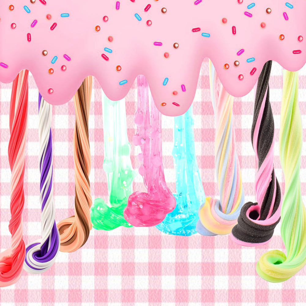 Rowecvce mess-free slime play shot emphasizing easy cleanup