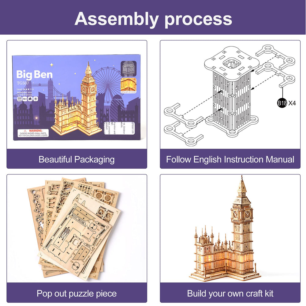 Rowood Big Ben instruction guide to help assembly