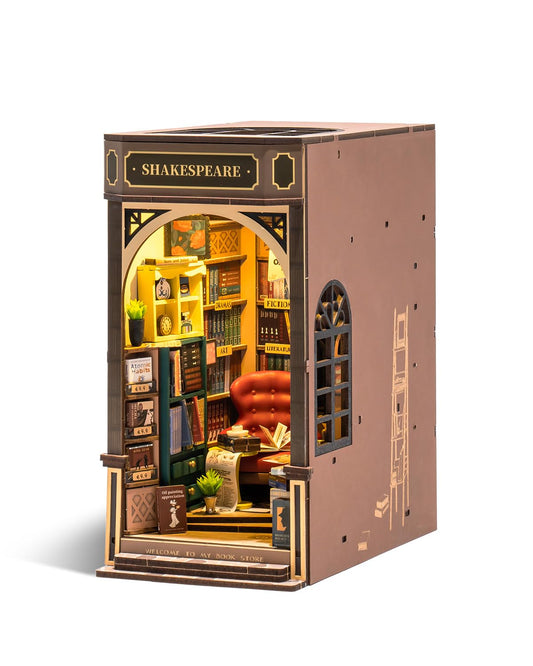 Rowood Book Nook Kit front view for stylish shelf decor