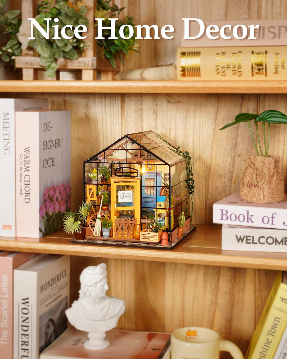 Rowood DIY miniature assembly process, glue-free wooden construction steps