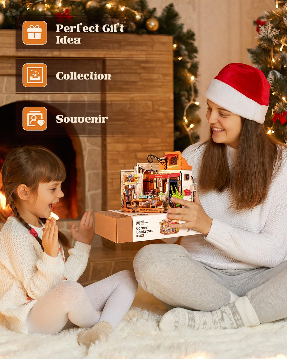 Rowood DIY Dollhouse Kit gift idea for birthdays and holidays.