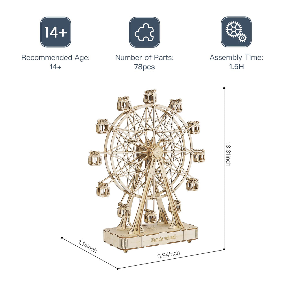 Rowood Ferris Wheel handle turn plays a classic melody
