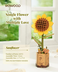 Rowood flower stem adjustment demonstrates customizable bouquet height