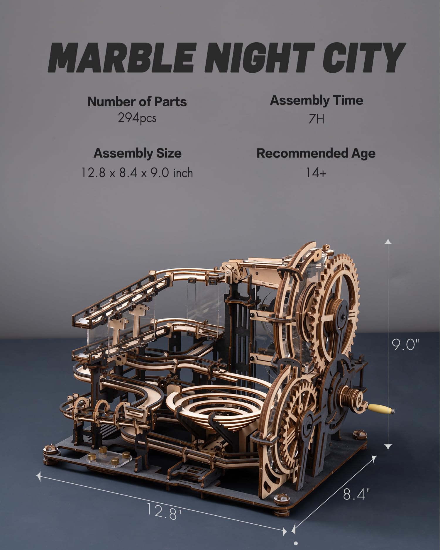 Rowood Marble Night City LGA01 paths offer varied routes for playful experimentation.